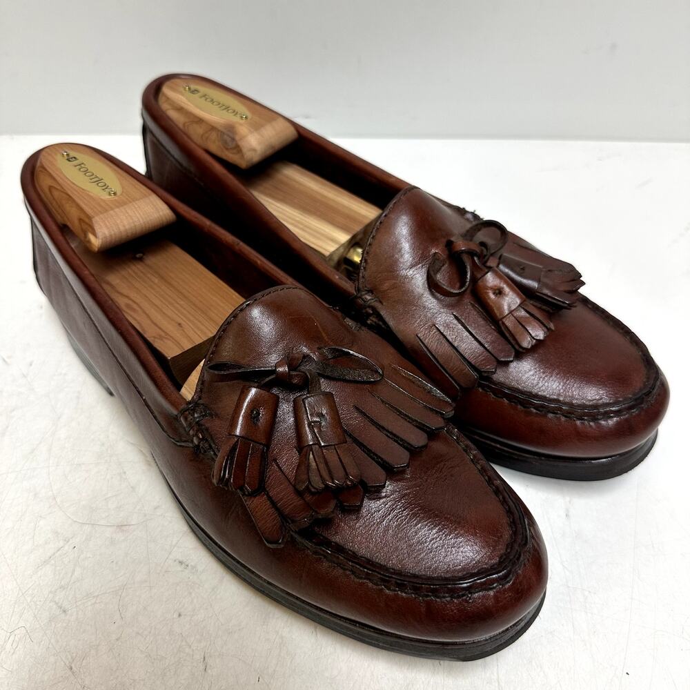 RESOLED Rancourt & Co x Polo Ralph Lauren Tassel Loafer Bench Made Maine USA 9 D